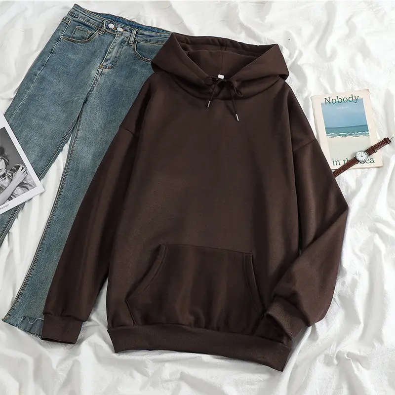 New 24-Color Hooded Sweatshirt Large Export Quality - Image 38
