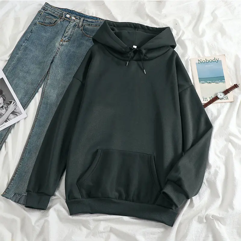 New 24-Color Hooded Sweatshirt Large Export Quality - Image 25