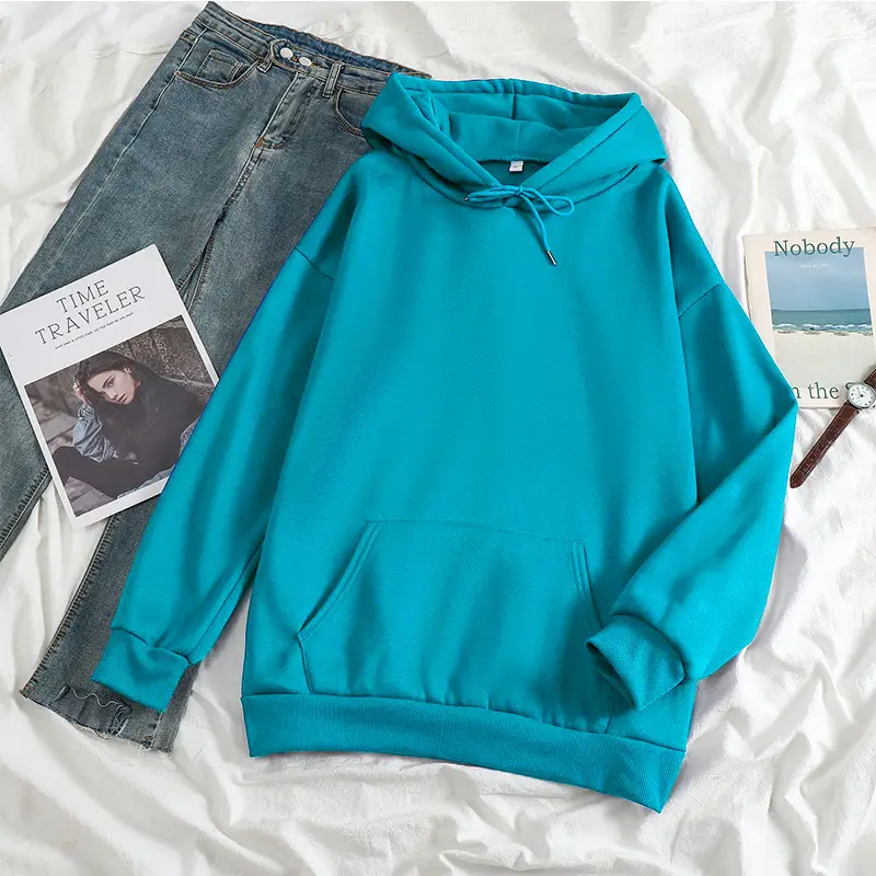 New 24-Color Hooded Sweatshirt Large Export Quality - Image 26