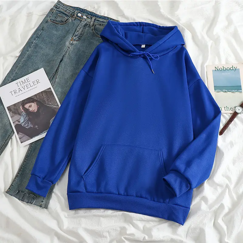 New 24-Color Hooded Sweatshirt Large Export Quality - Image 28