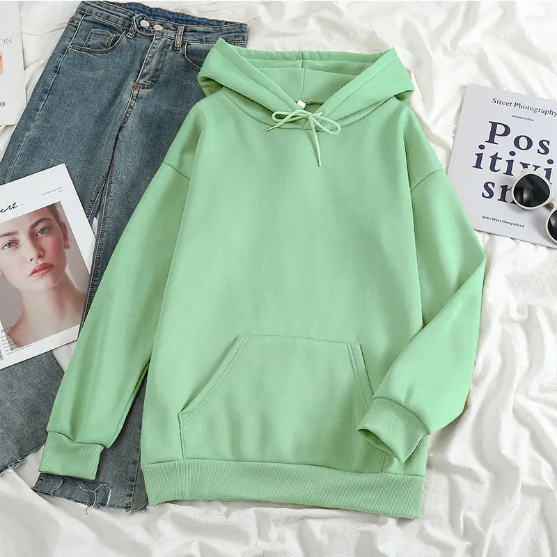 New 24-Color Hooded Sweatshirt Large Export Quality - Image 29