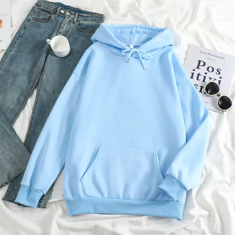 New 24-Color Hooded Sweatshirt Large Export Quality - Image 30