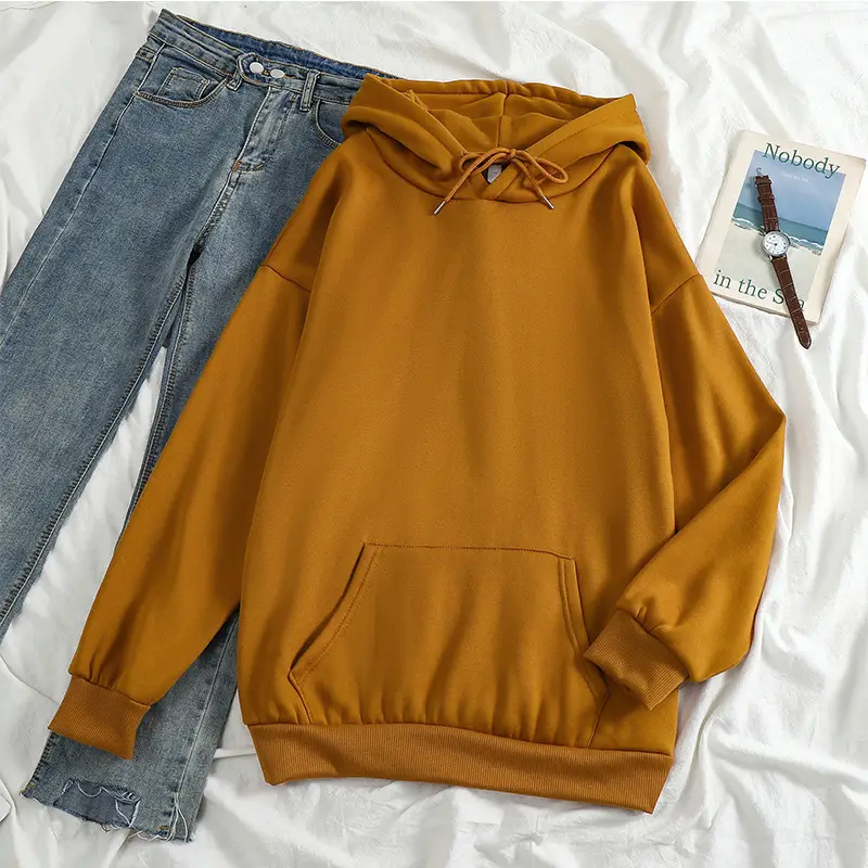 New 24-Color Hooded Sweatshirt Large Export Quality - Image 19