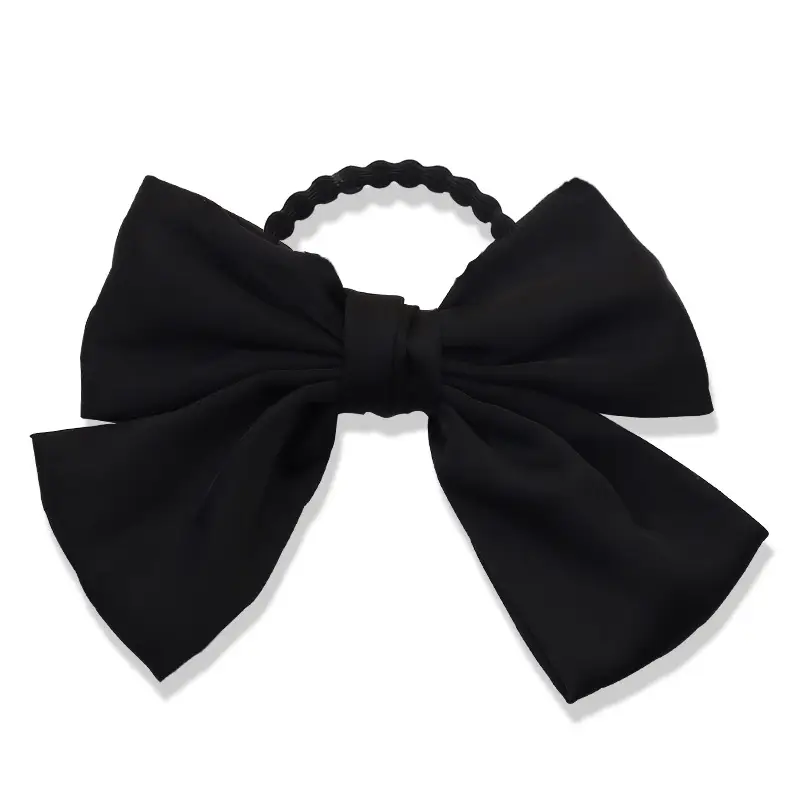 Purple Bow Hair Ring for Women Summer Clip High Ponytail - Image 16