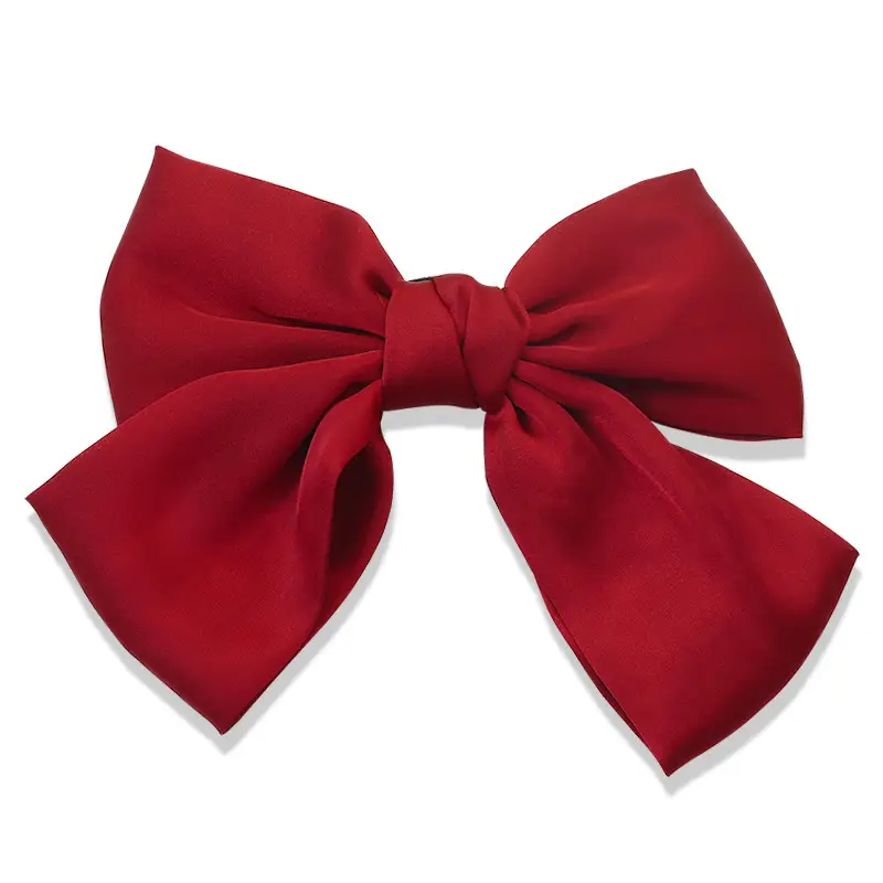 Purple Bow Hair Ring for Women Summer Clip High Ponytail - Image 2