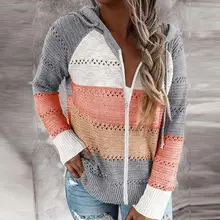 White 2021 Zipper Cardigan Coat with Long Sleeves — feature 29