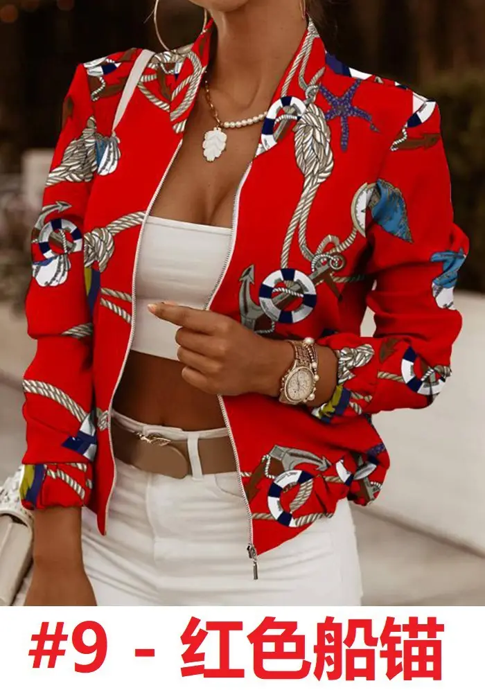 White 2021 Zipper Cardigan Coat with Long Sleeves - Image 12