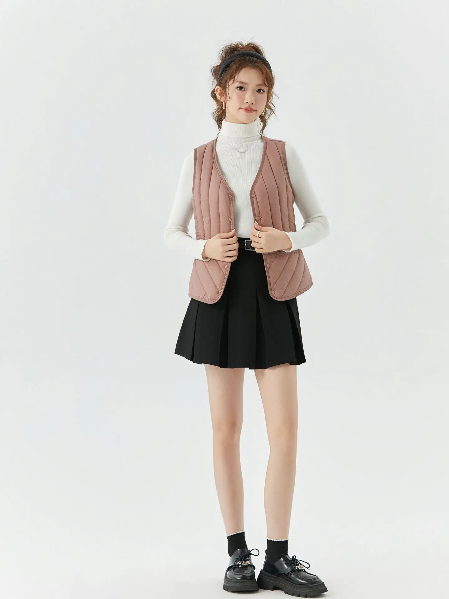 Women's Pink Vest Vesting Top Vest Casual Vest Winter Warm Vest