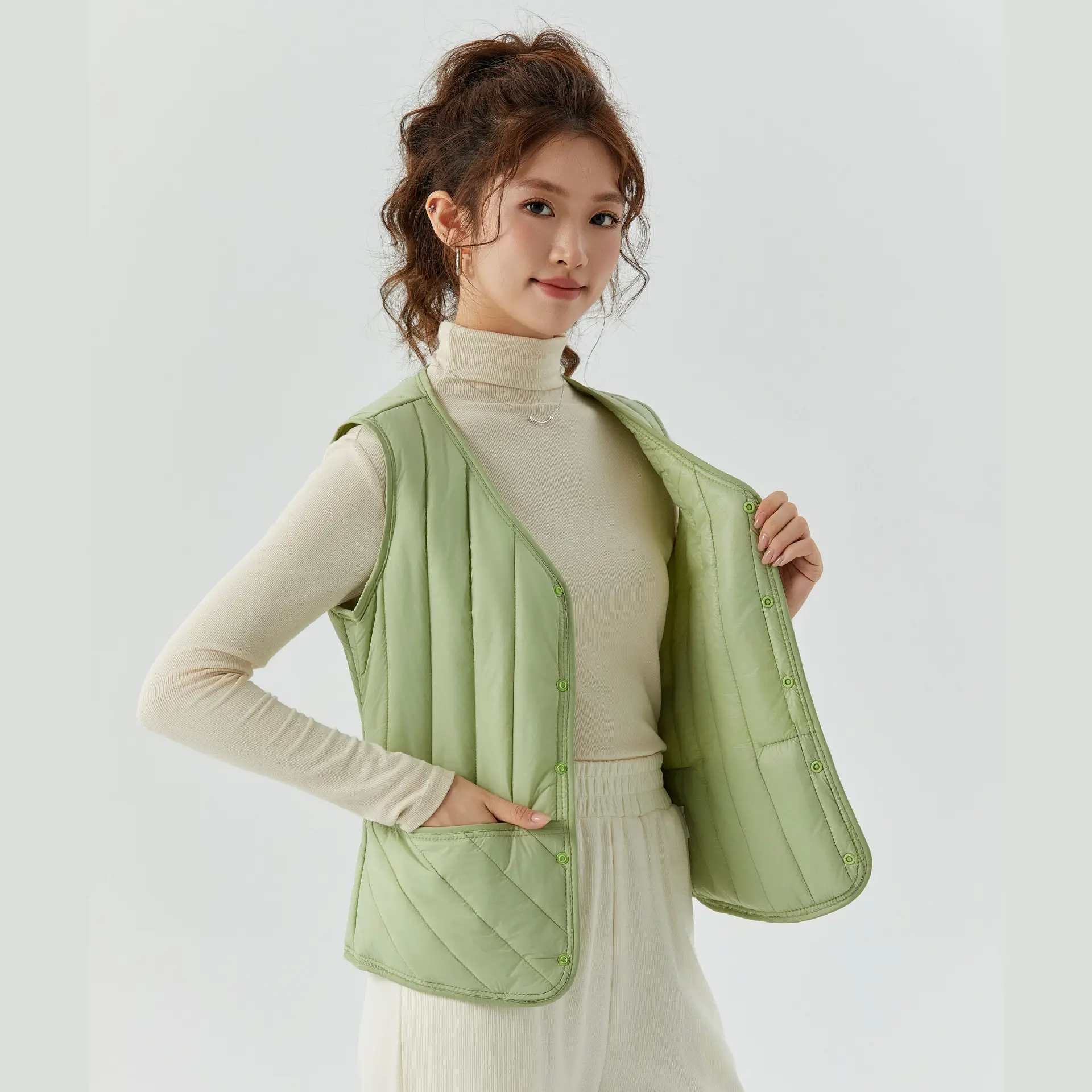 Women's Pink Vest Vesting Top Vest Casual Vest Winter Warm Vest