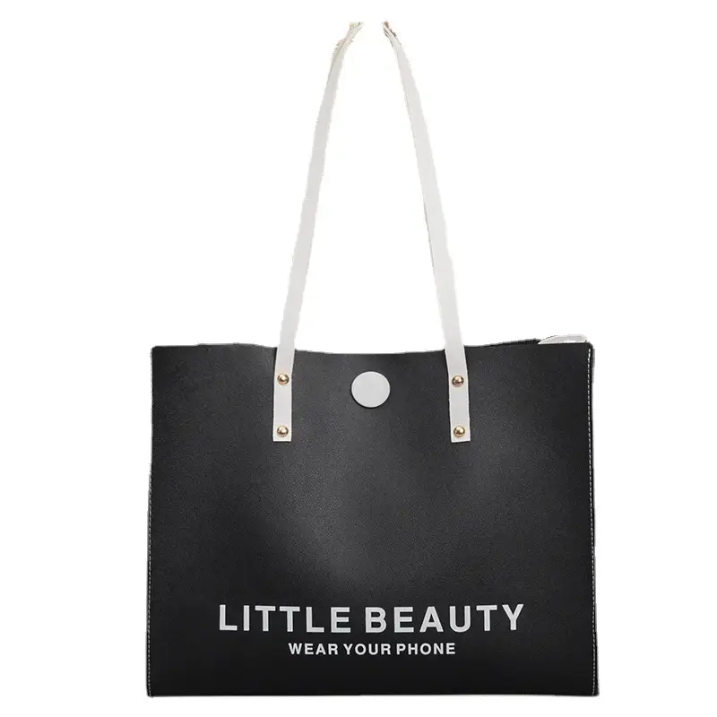 Little Beauty Women's Black White Large Tote Bag - Image 8