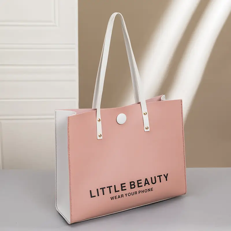 Little Beauty Women's Black White Large Tote Bag - Image 3