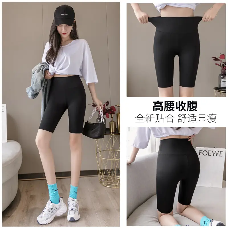 Women's Black Shark Leggings Large Size Breathable Moisture-Wicking - Image 6