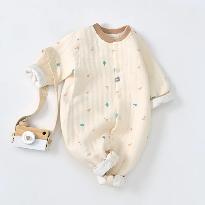 Baby Long-Sleeved Warm Jumpsuit Autumn Ha-ha Clothes - Image 11