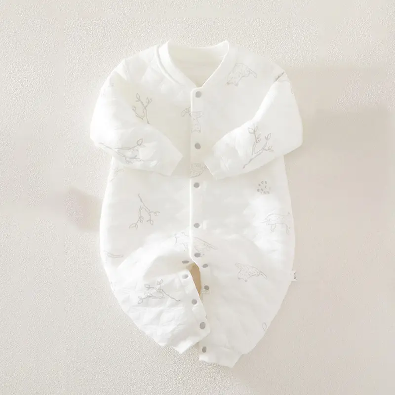 Baby Long-Sleeved Warm Jumpsuit Autumn Ha-ha Clothes - Image 4