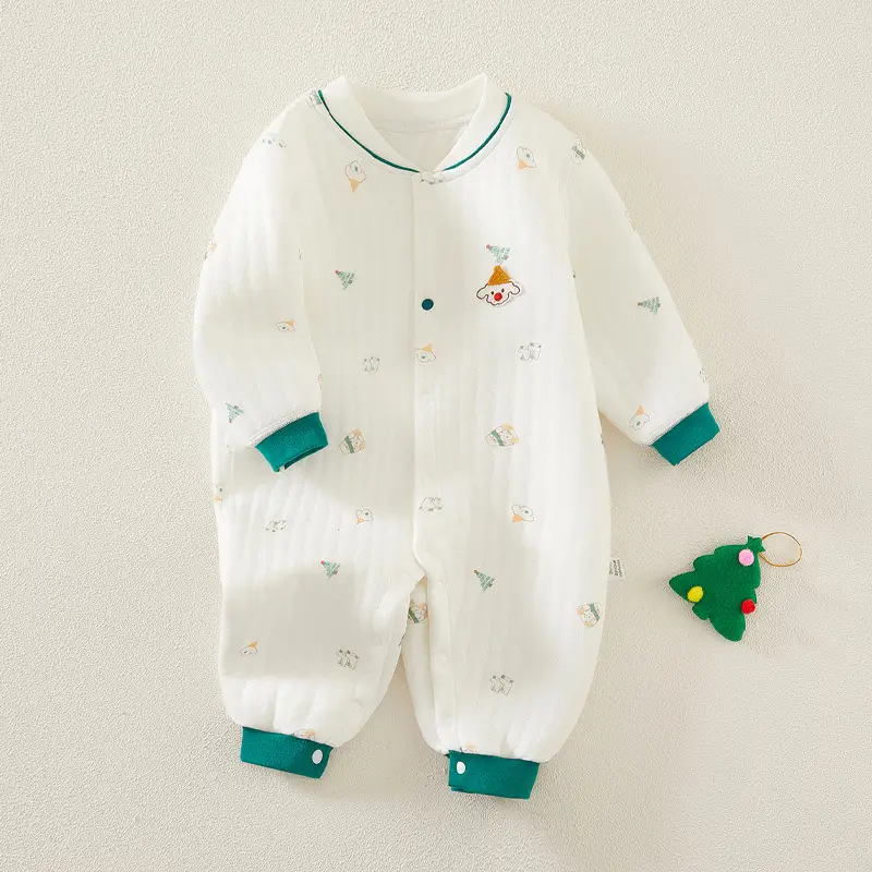 Baby Long-Sleeved Warm Jumpsuit Autumn Ha-ha Clothes - Image 5