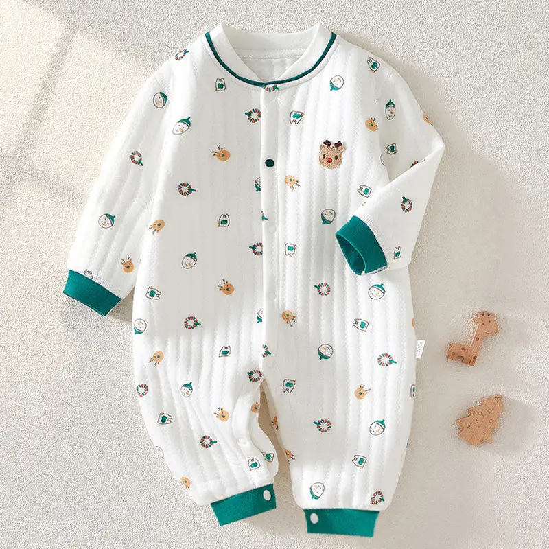 Baby Long-Sleeved Warm Jumpsuit Autumn Ha-ha Clothes - Image 7