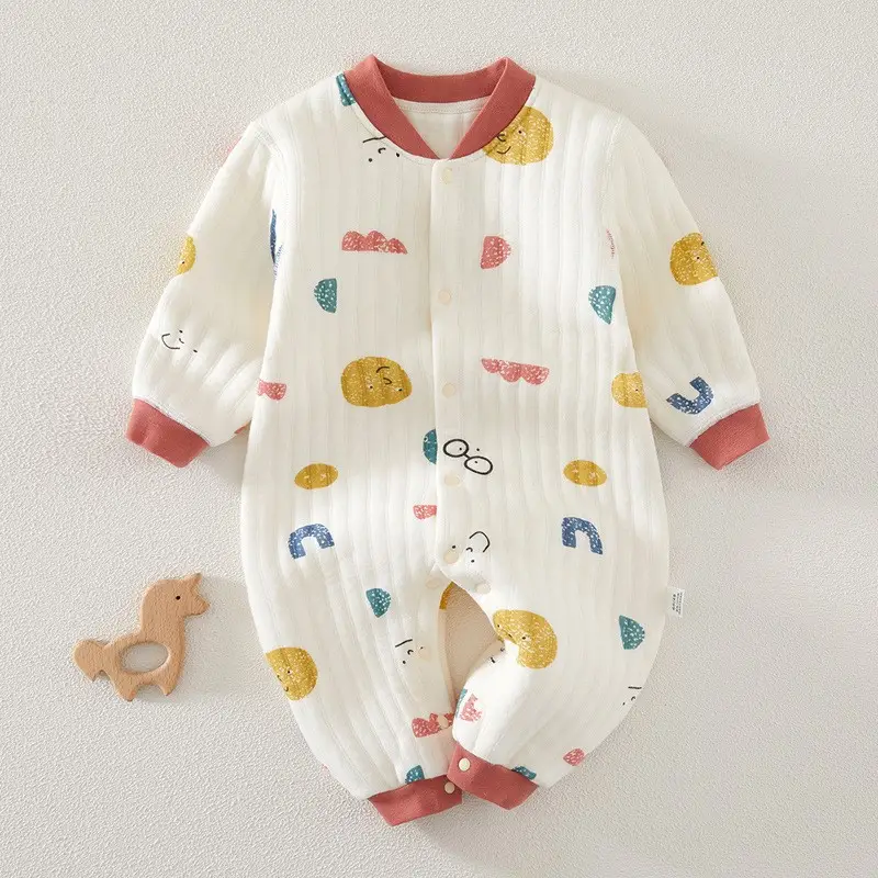 Baby Long-Sleeved Warm Jumpsuit Autumn Ha-ha Clothes - Image 8