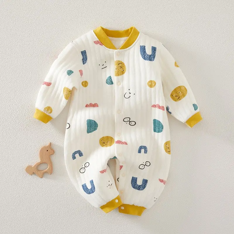 Baby Long-Sleeved Warm Jumpsuit Autumn Ha-ha Clothes - Image 9