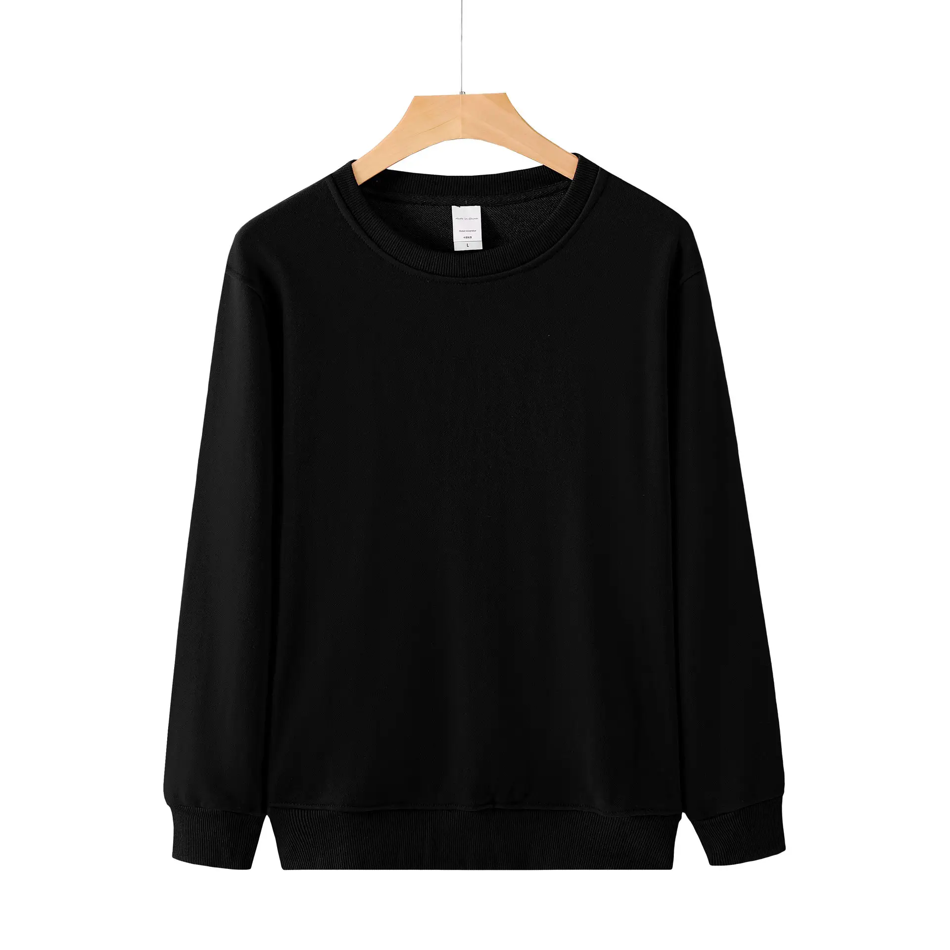 Men's Blue Velvet Padded Long Sleeve Sweater - Image 11