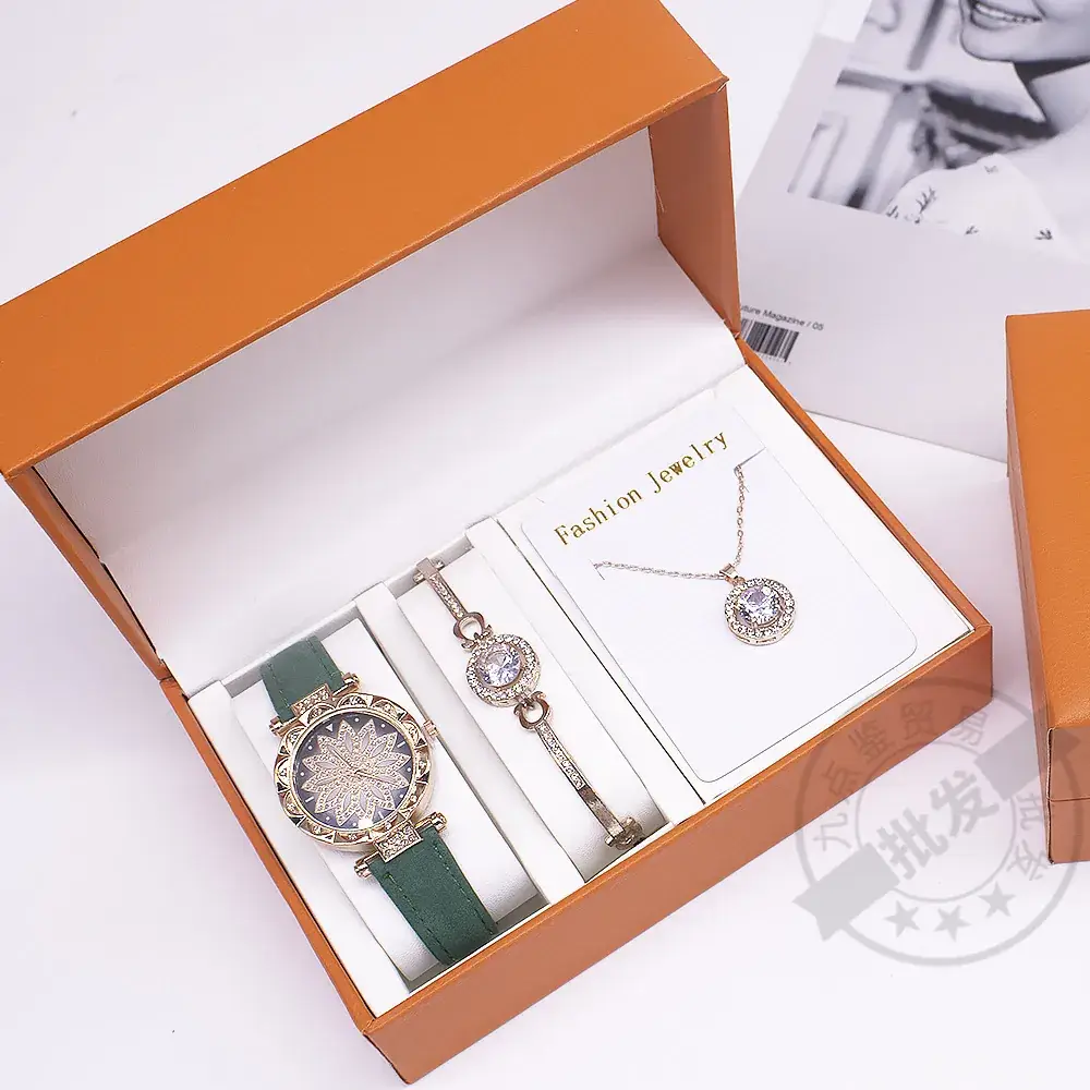 Ladies Quartz Watch Set with Cross-Border Box - Image 3