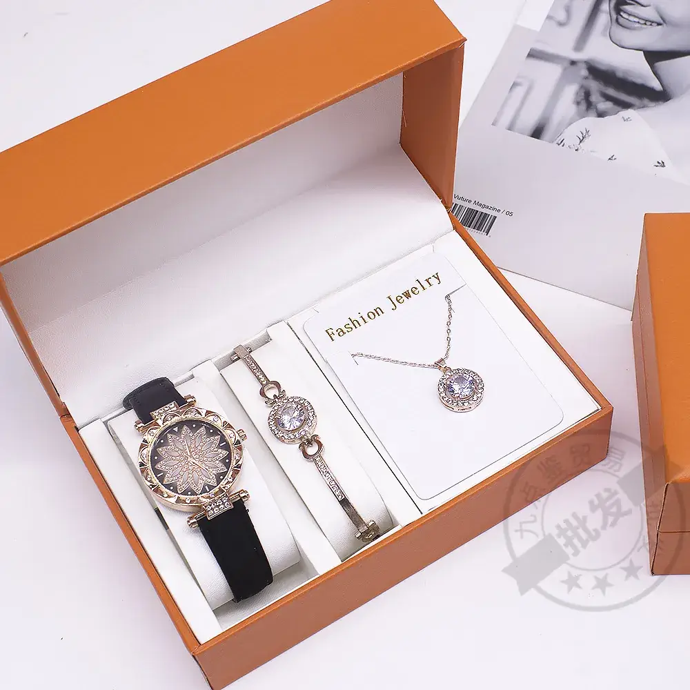 Ladies Quartz Watch Set with Cross-Border Box - Image 2