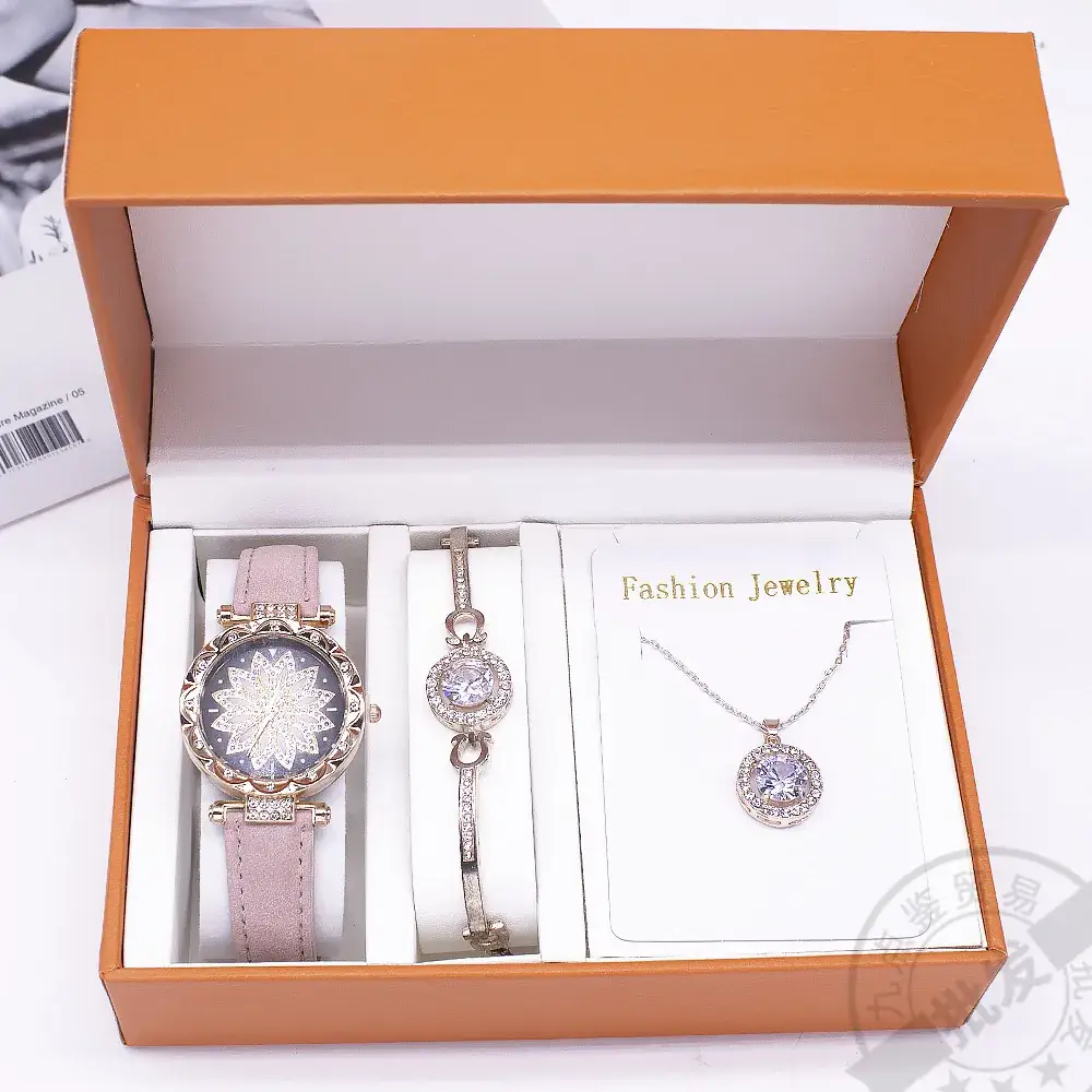 Ladies Quartz Watch Set with Cross-Border Box - Image 4