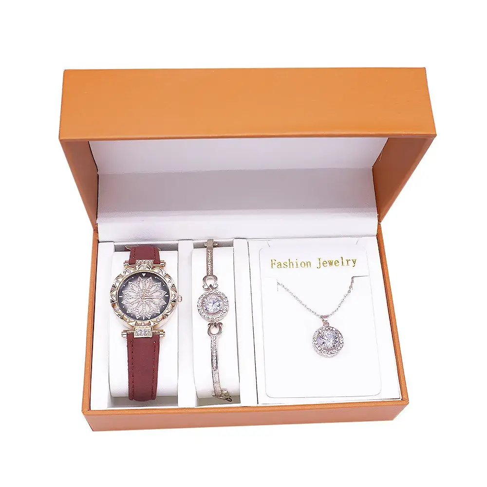 Ladies Quartz Watch Set with Cross-Border Box - Image 6