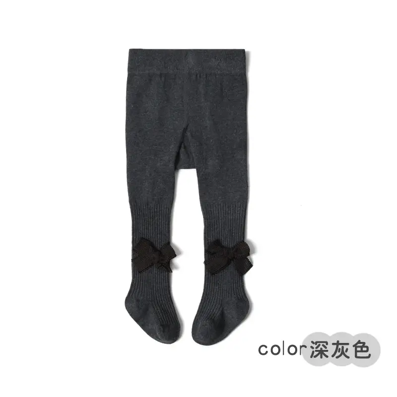 Girls Pink Bow Leggings Cotton Summer Pantyhose - Image 5