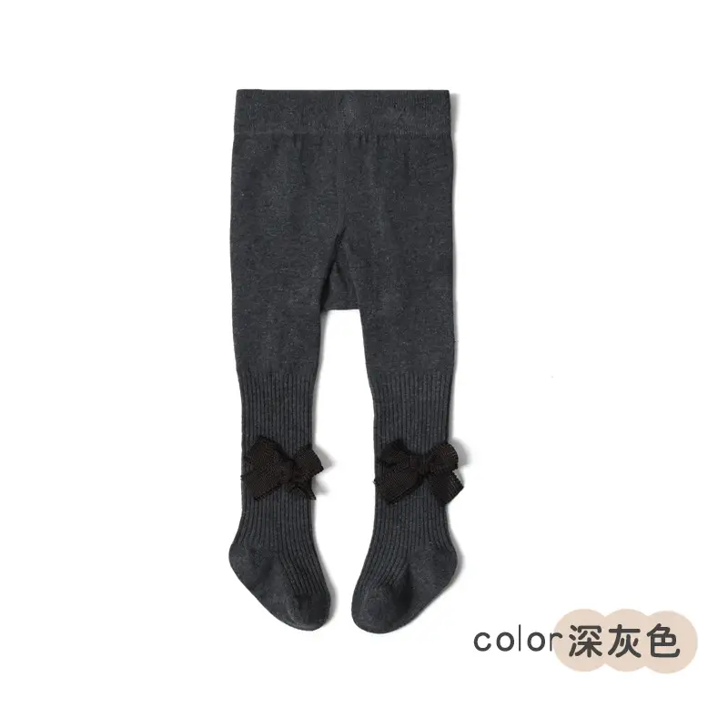 Girls Pink Bow Leggings Cotton Summer Pantyhose - Image 8