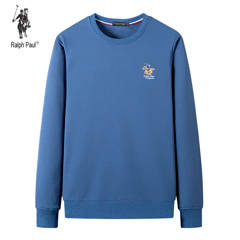Men's Larron Paul Red Crewneck Sweatshirt Long Sleeve - Image 5