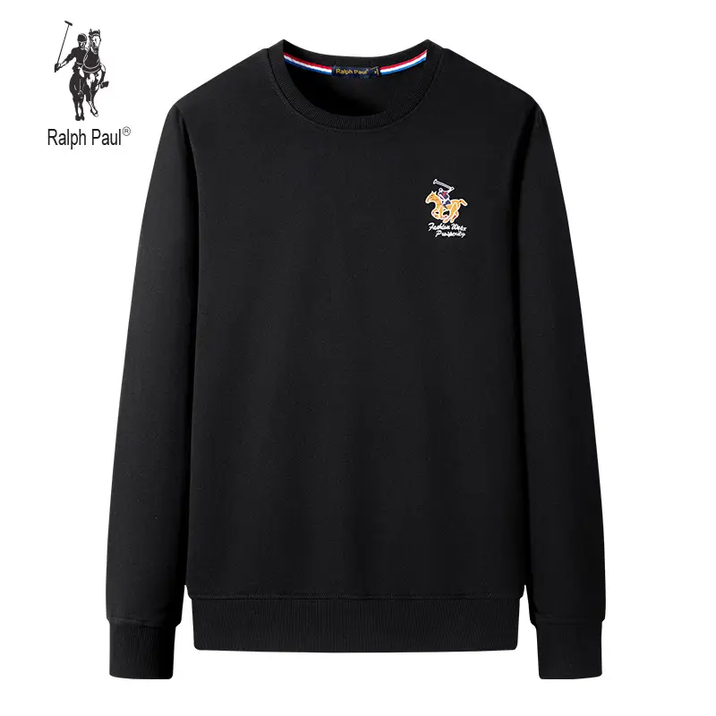 Men's Larron Paul Red Crewneck Sweatshirt Long Sleeve - Image 2