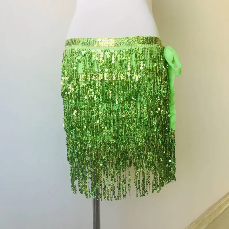 Halloween Belly Dance Costume Sequins Tassel Waist Chain