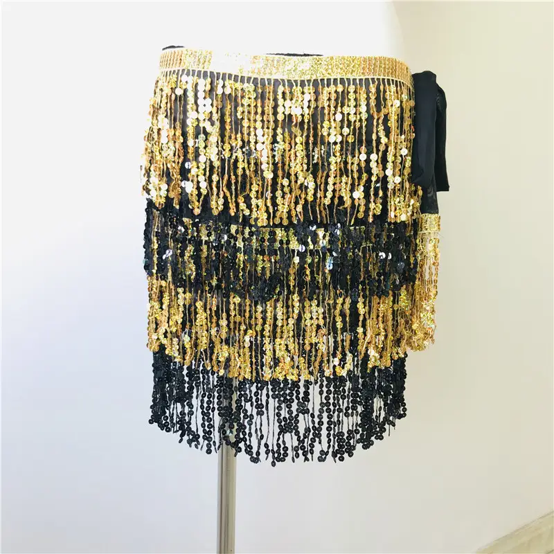 Halloween Belly Dance Costume Sequins Tassel Waist Chain