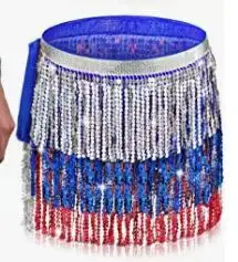 Halloween Belly Dance Costume Sequins Tassel Waist Chain