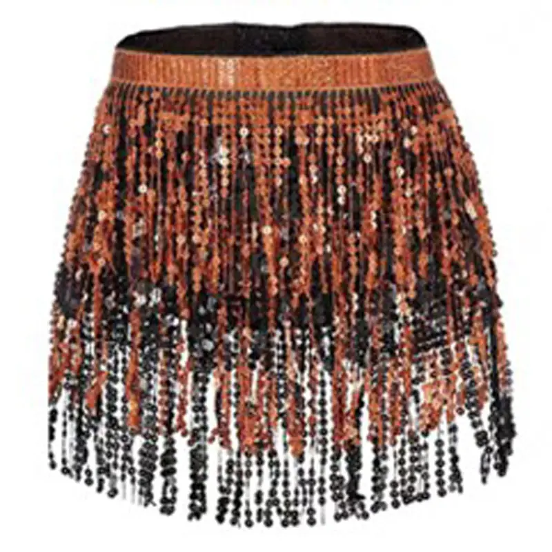 Halloween Belly Dance Costume Sequins Tassel Waist Chain