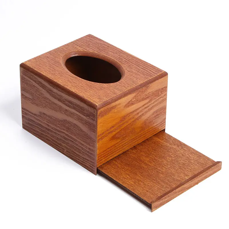 Wooden Tissue Box with Hotel Logo for Home Office - Image 7