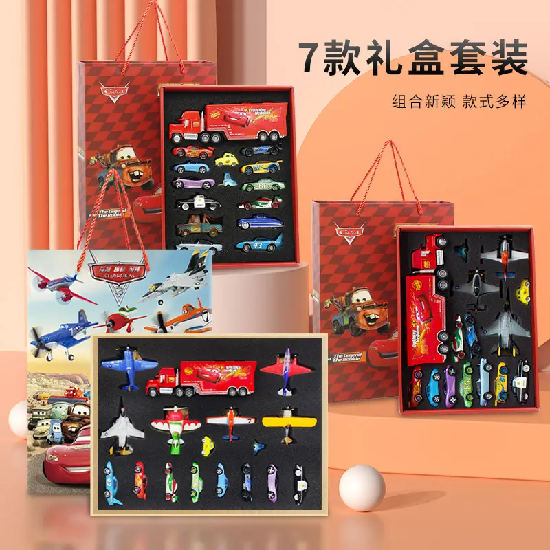 Racing car story alloy car model gift box suit Lightning McQueen children and boys gift