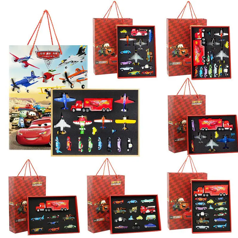 Racing car story alloy car model gift box suit Lightning McQueen children and boys gift