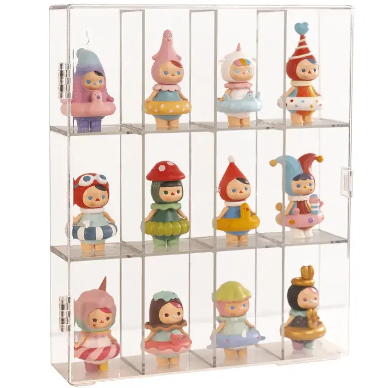 Acrylic Doll Display Stand 12-Pack Wall Decor - Image 9