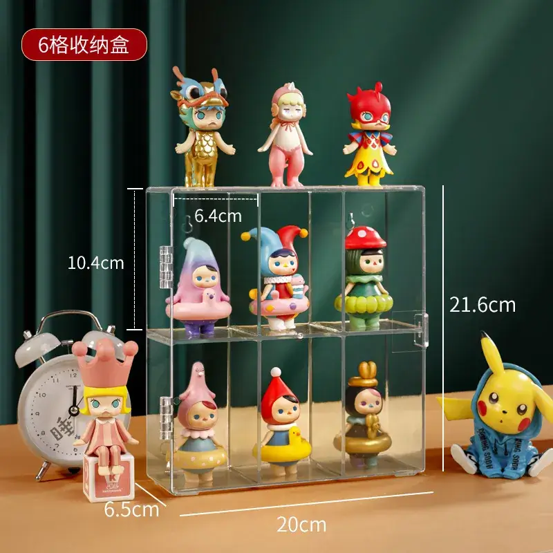 Acrylic Doll Display Stand 12-Pack Wall Decor - Image 2