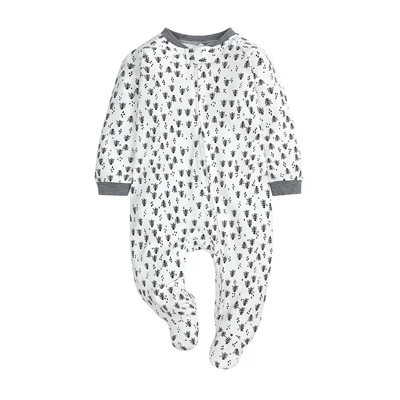 Baby Jumpsuit Blue Yellow Zipper Pajamas - Image 6