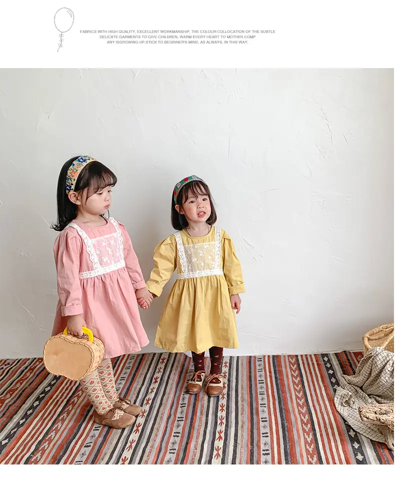 Korean Style Lace Dress for Girls 1-6 Years — feature 17