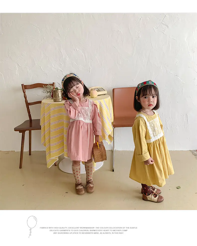 Korean Style Lace Dress for Girls 1-6 Years — feature 25
