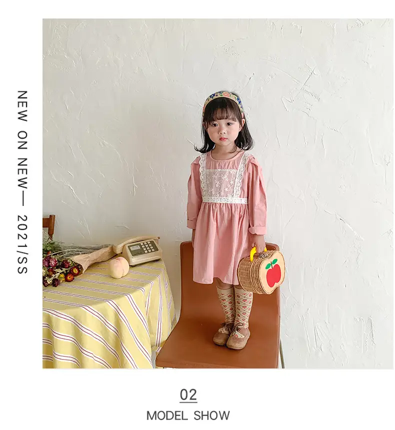 Korean Style Lace Dress for Girls 1-6 Years — feature 27