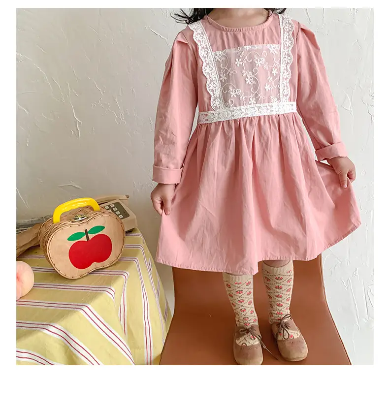 Korean Style Lace Dress for Girls 1-6 Years — feature 28