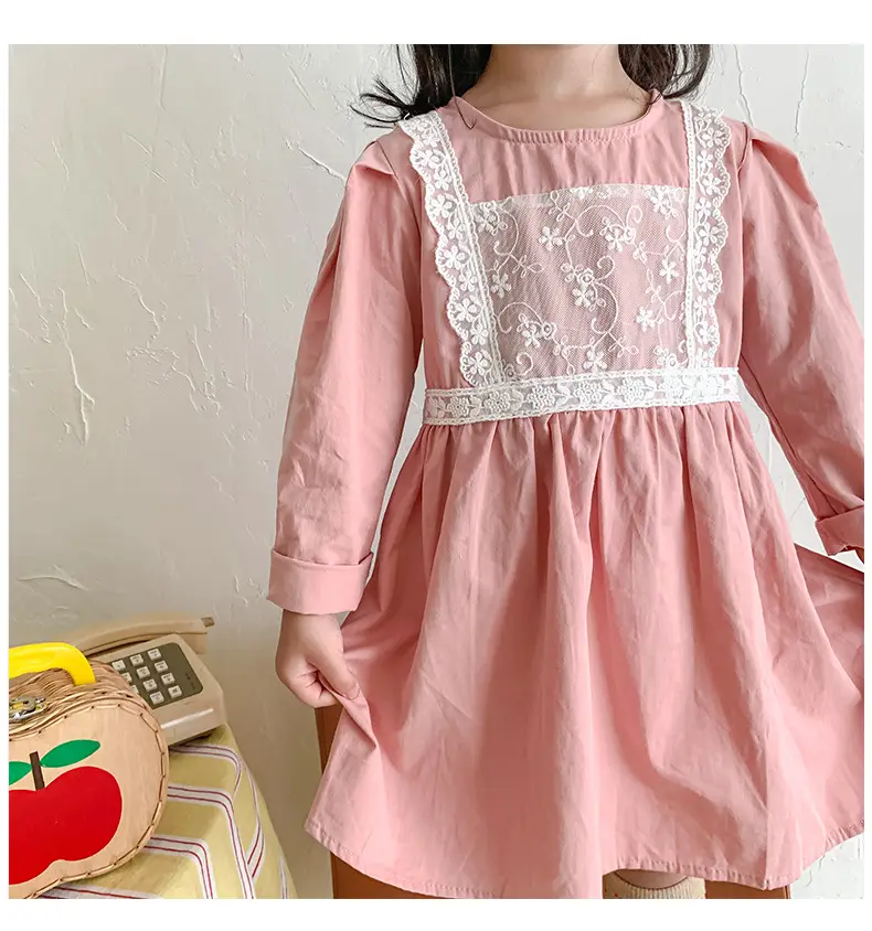 Korean Style Lace Dress for Girls 1-6 Years — feature 31