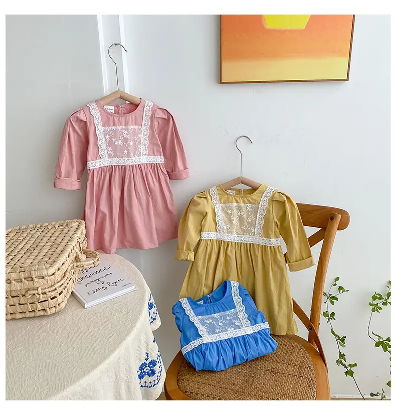 Korean Style Lace Dress for Girls 1-6 Years — feature 7
