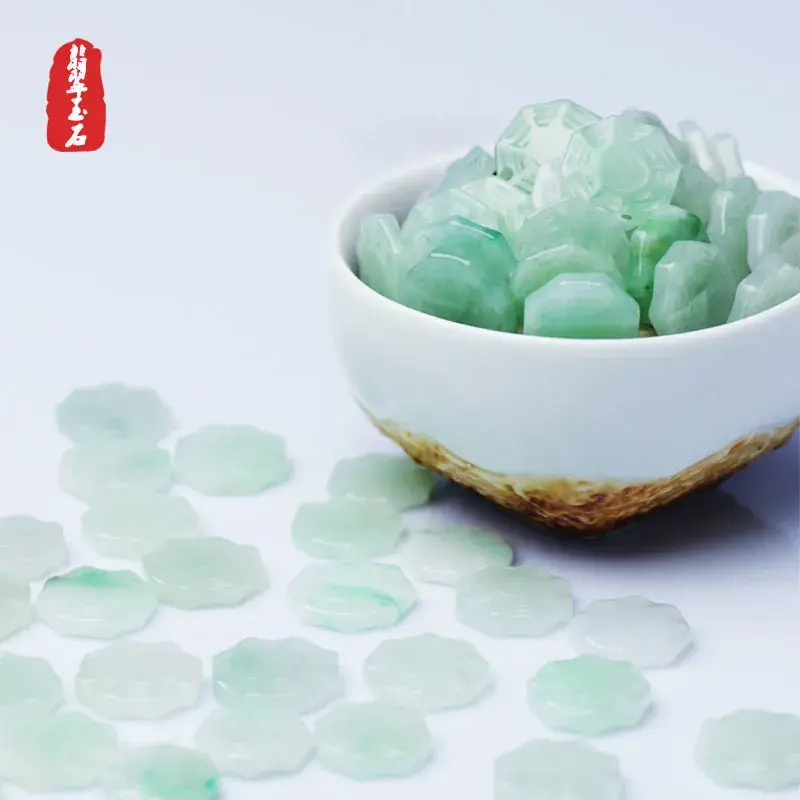 Natural Burmese Jade Bagua Pendant Jewelry - Image 4