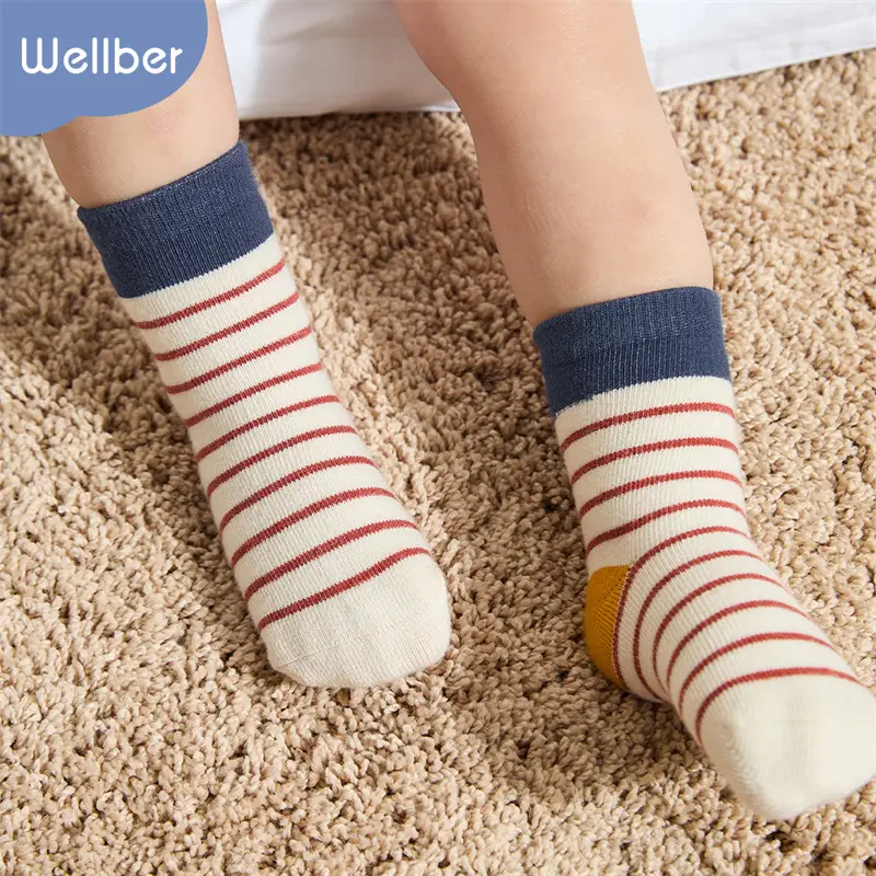 Wilberu Non-Slip Tube Socks for Boys Girls Baby Socks - Image 10