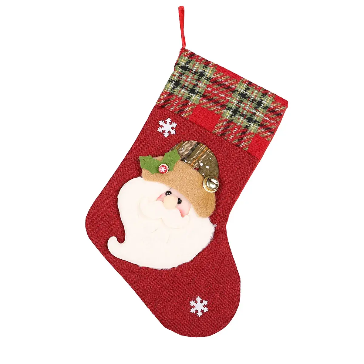 Christmas Stocking with Snowman Design - Image 4
